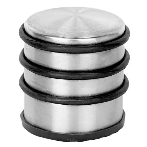 Türstopper HRB Edelstahl massiv, 7,5 cm hoch, 6,8 cm Durchmesser