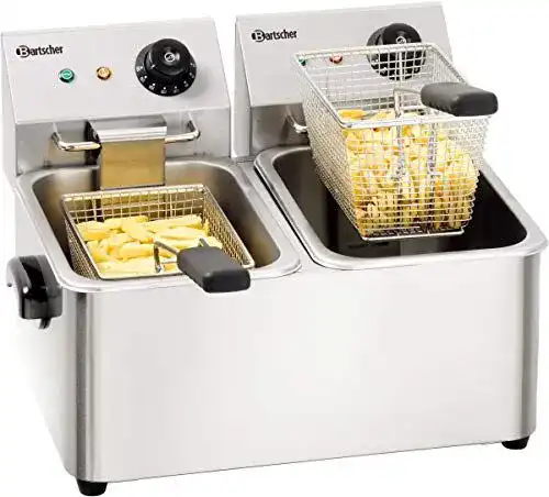 Doppelfritteuse Bartscher A162412E Snack II mit 8 Litern Kapazität