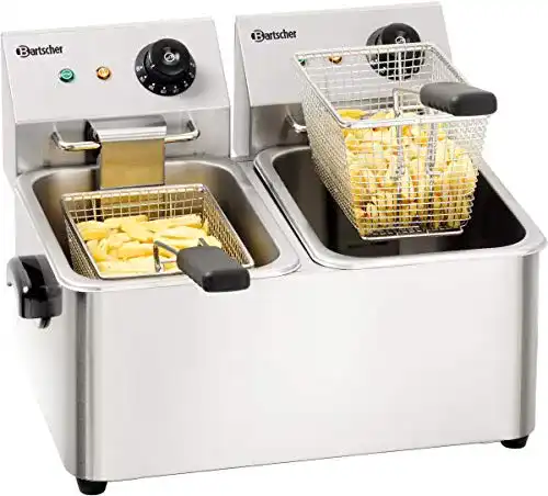 Doppelfritteuse Bartscher A162412E Snack II mit 8 Litern Kapazität