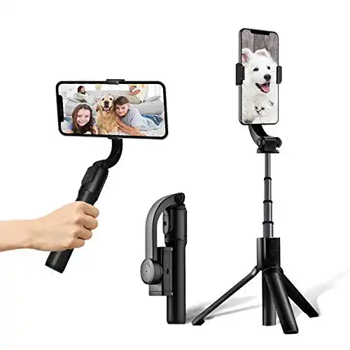 Gimbal Smartphone Stabilisator mit 1 Achse und Bluetooth Fernbedienung