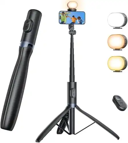 Handy Stativ Anxre mit Licht und Fernbedienung, NT99, 172 cm