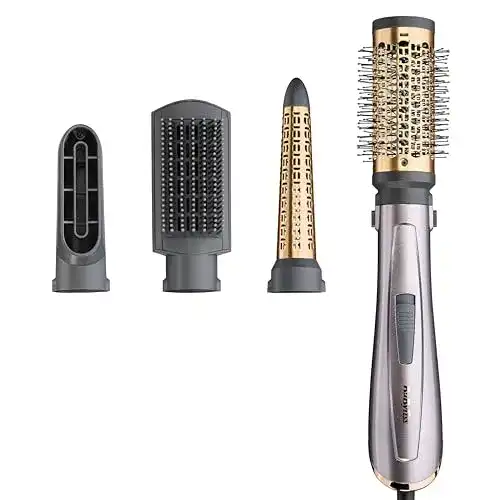BaByliss Air Style 1000 Rotierende Warmluftbürste mit 4 Aufsätzen