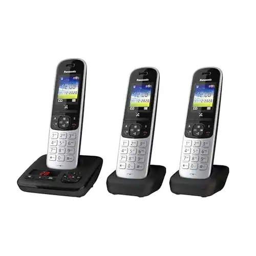 Schnurloses Telefon-Trio Panasonic KX-TGH723GS mit Anrufbeantworter
