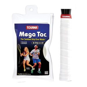 Tennisgriffbänder Tourna Unique Mega Tac Weiß 10er Pack