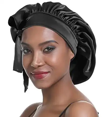 Sengterm Satin Schlafmütze mit elastischem Design für Haarpflege