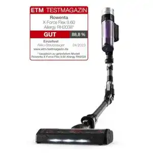 Rowenta Akku-Staubsauger RH2038 X-Force Flex 9.60 im Vergleich