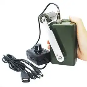Handkurbelgenerator HUABAN – Tragbarer Generator für den Außenbereich