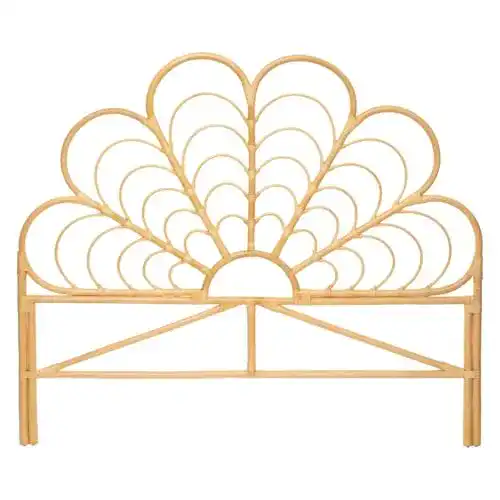 Bettkopfteil Atmosphera Aoni Rattan 160 x 140 cm im Bohème-Stil