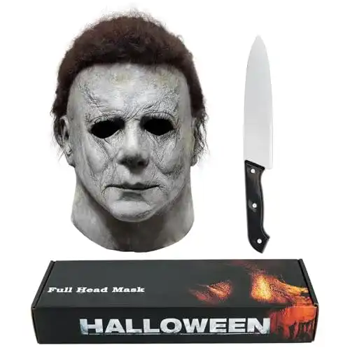 Michael Myers Maske für Halloween – Latex Vollkopfmaske für Erwachsene