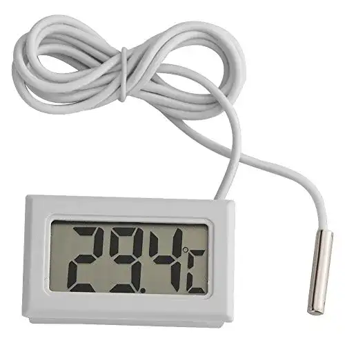 Zerodis Aquarium-Thermometer mit Sondensensor für Wassertemperaturmessung