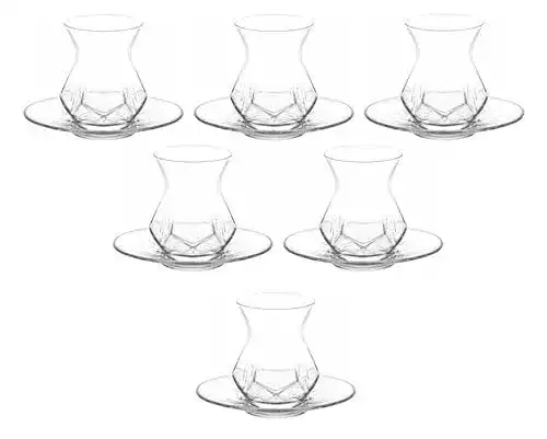 Teegläser Spring & Autumn 12 Türkische, mit Untertasse