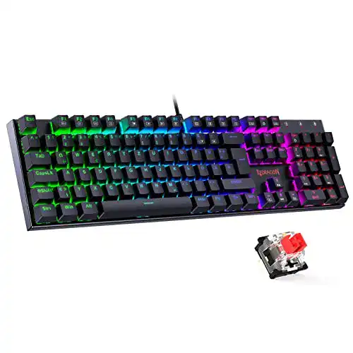 Redragon Mechanische Gaming Tastatur mit RGB-Beleuchtung