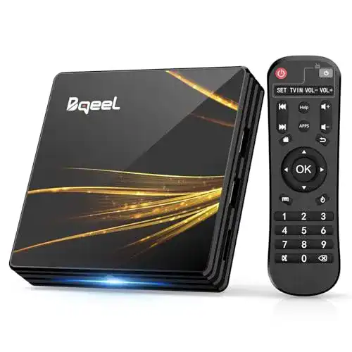 Bqeel Android TV Box mit 4GB RAM und 64GB ROM für Smart TV