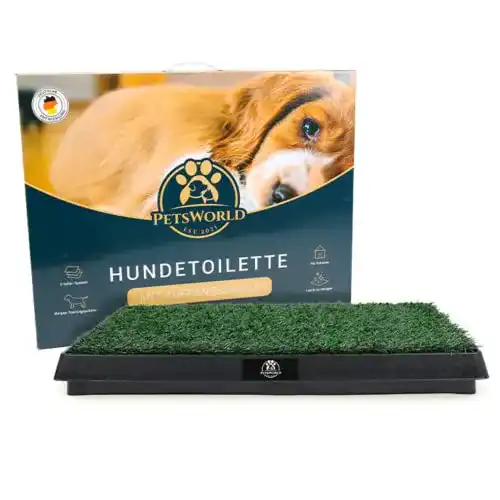 Hundetoilette Petsworld mit Kunstrasen – für drinnen und draußen