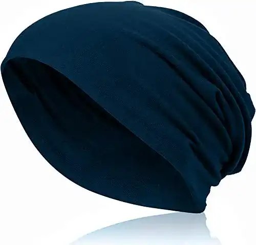 Beanie Ted Williams Unisex Marine Blau aus Jersey-Gewebe