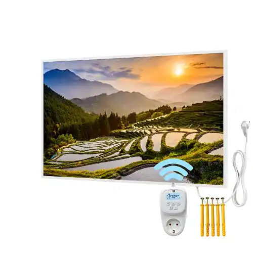 Bringer Infrarotheizung mit Rahmen und Digital-HD UV-Druck