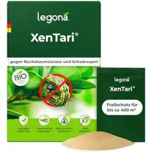 Buchsbaumzünsler-Spritzmittel Legona Xentari zur biologischen Bekämpfung