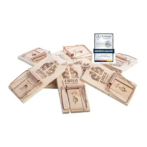 Mausefalle Neustanlo 20er Pack aus Holz mit hoher Schlagkraft