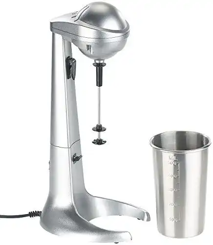 Elektrischer Drink-Mixer von Rosenstein & Söhne mit Edelstahl-Becher