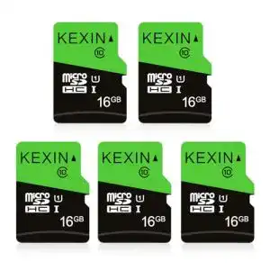 Kexin Micro-SD Karte 16GB 5er Set mit Adapter