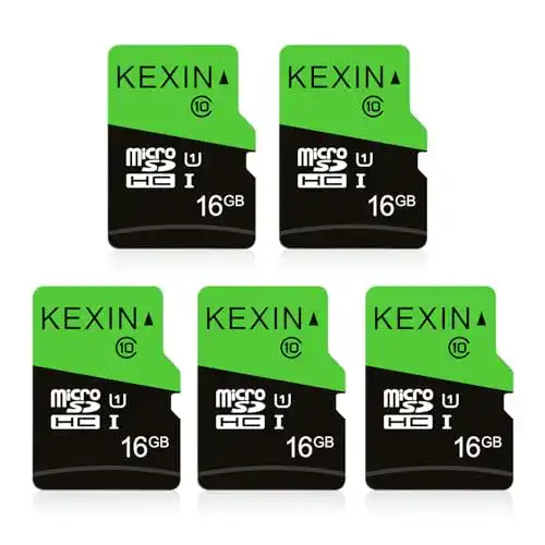 Kexin Micro-SD Karte 16GB 5er Set mit Adapter