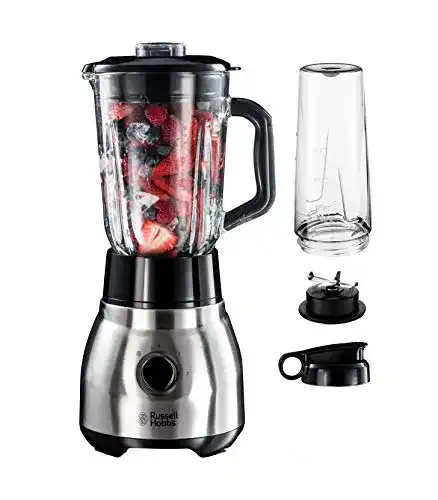 Smoothie-Maker Russell Hobbs Standmixer mit 1,5 l Glasbehälter und 2-in-1 Funktion