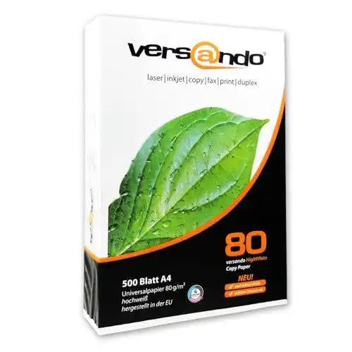 Versando Kopierpapier A4 80g – 500 Blatt HighWhite
