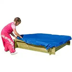 Sandkastenabdeckung für 120 x 120 cm Sandkästen aus PE-Gewebe
