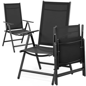 Alu-Gartenstühle Casaria Gartenstuhl 2er Set Hochlehner