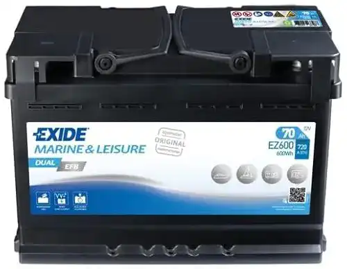 Exide Autobatterie 70Ah 720A EZ600 für verschiedene Fahrzeuge