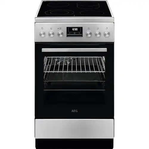 Elektro-Standherd AEG mit Glaskeramik-Kochfeld 50 cm und Bräterzone
