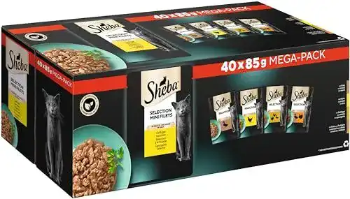 Katzennassfutter Sheba Selection in Sauce 40x85g