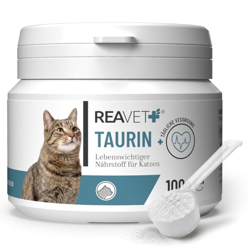 Taurin für Katzen Reavet 100g Unterstützung des Herz-Kreislauf-Systems