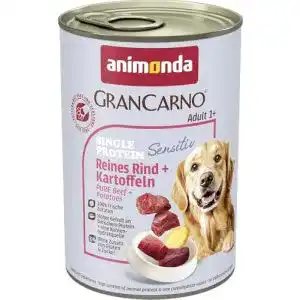 Animonda GranCarno Hundefutter für ausgewachsene Hunde mit Rind und Kartoffeln