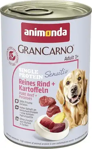 Animonda GranCarno Hundefutter für ausgewachsene Hunde mit Rind und Kartoffeln