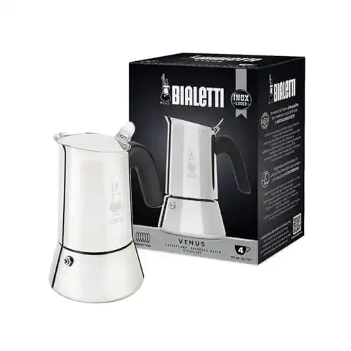 Bialetti Venus Espressokocher aus Edelstahl für Induktionsherde