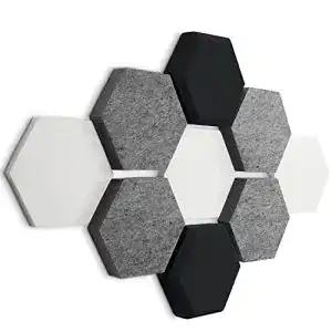 Schallabsorber FENNEXT Wandpaneele im 9er-Set für Raumakustik