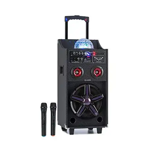 Auna Pro DisGo Box 100 Mobile PA-Anlage mit 10 Zoll Tieftöner