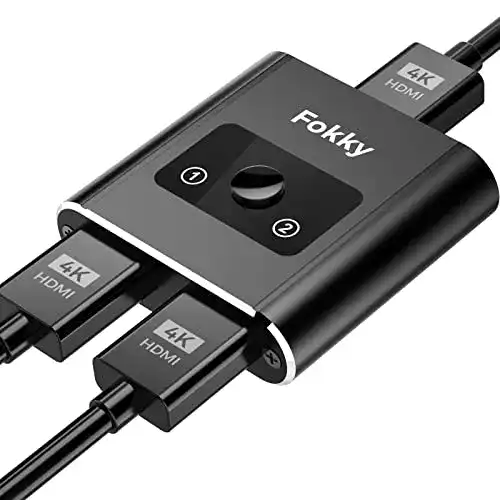 HDMI Switch Suright HDMI Splitter 4K bei 60Hz Aluminium