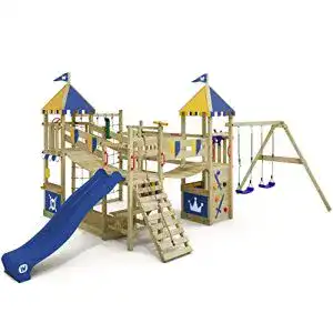 Wickey Spielturm Ritterburg Smart Queen mit Rutsche und Sandkasten