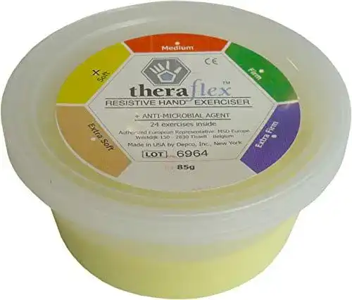 Therapieknete Theraflex 85 g soft gelb für Handübungen