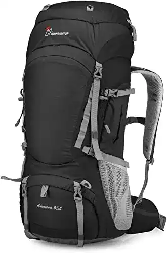 Trekkingrucksack Mountaintop 55L mit Innenrahmen für Outdoor-Aktivitäten