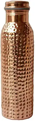 Kupfer Trinkflasche Ratna 900 ml für gesundes Wasser