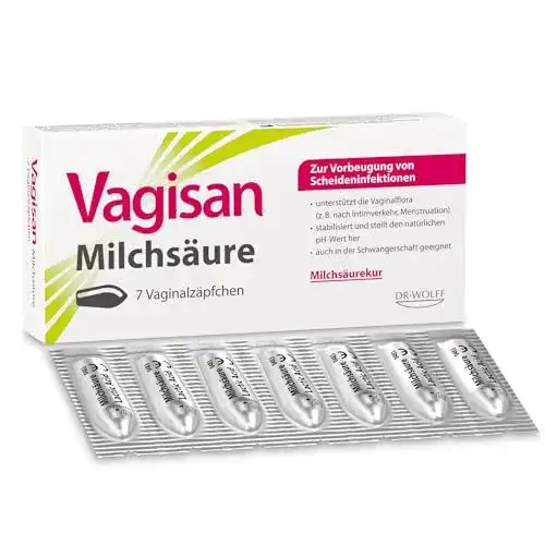 Milchsäurebakterien Vagisan zur Unterstützung der Scheidenflora – 7 Stück
