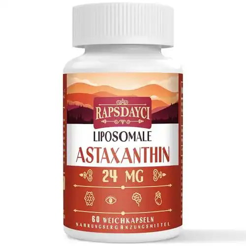 Astaxanthin Liposomale Weichkapseln 8 mg pro Portion (60 Stück)