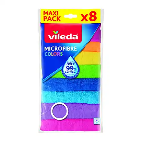 Vileda Mikrofasertücher Colors im Multipack 8er Set Allzwecktücher
