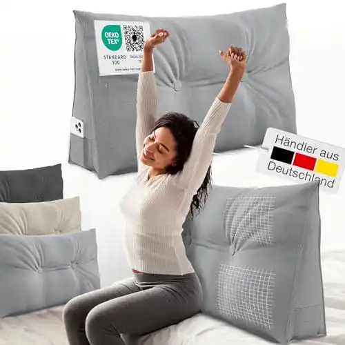 Keilkissen maxVitalis Rückenkissen, für Bett und Sofa geeignet