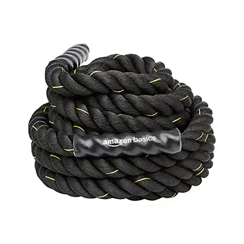 Battle Rope Trainingsseil 12 m x 5 cm von Amazon Basics