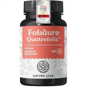 Folsäure Quatrefolic für Kinderwunsch 180 Tabletten