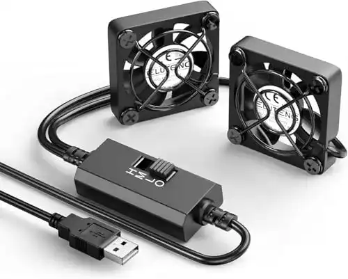 40mm Lüfter ELUTENG 2 in 1 USB Lüfter mit 3 Geschwindigkeiten
